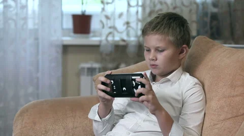 Boy wearing virtual reality goggles HD. Stock Footage 67581024