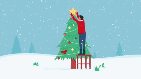 The Boy Who Built The Christmas Tree Stock Footage 259304876