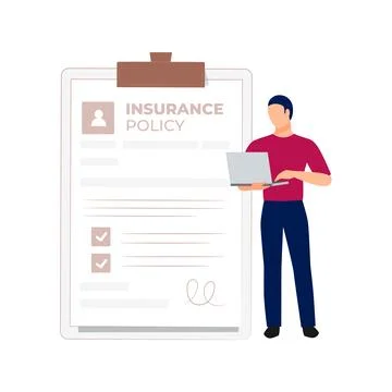 The boy is working on the laptop. 스톡 일러스트