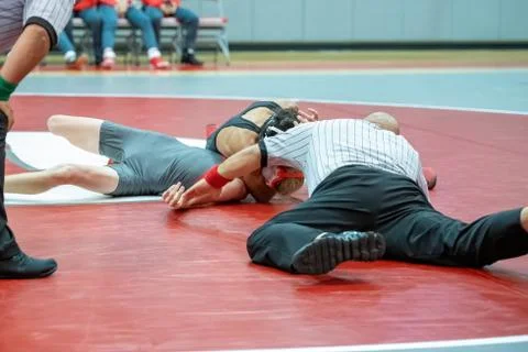 Boy Wrestlers Stock Photos