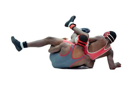 Boy Wrestlers Stock Photos