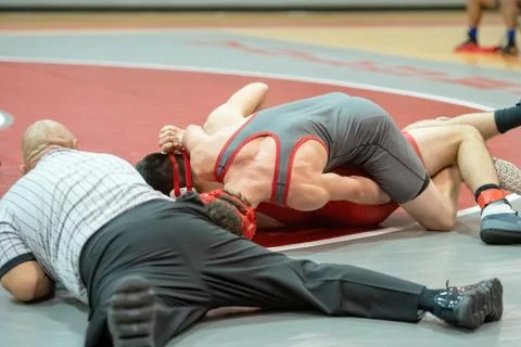 Boy Wrestlers Stock Photos