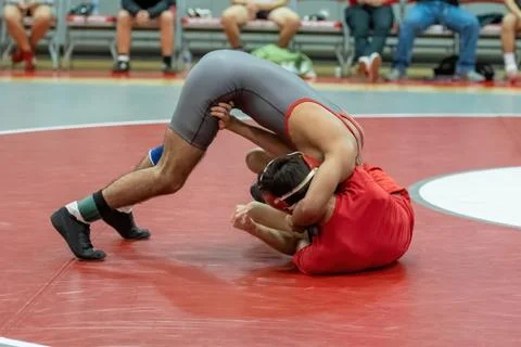 Boy Wrestlers Stock Photos