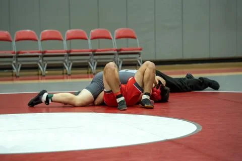 Boy Wrestlers Stock Photos