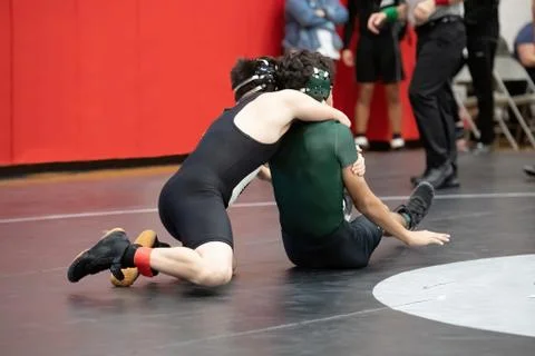 Boy Wrestlers Stock Photos