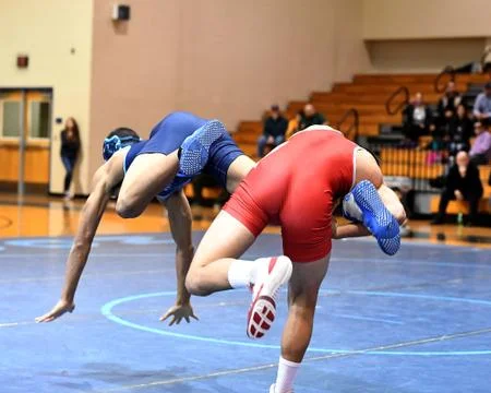 Boy Wrestlers Stock Photos