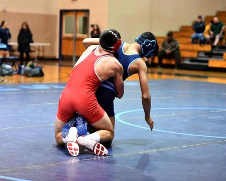 Boy Wrestlers Stock Photos