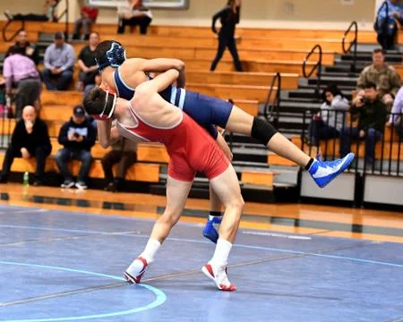 Boy Wrestlers Stock Photos