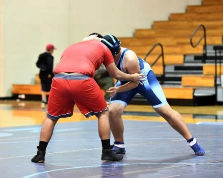 Boy Wrestlers Stock Photos