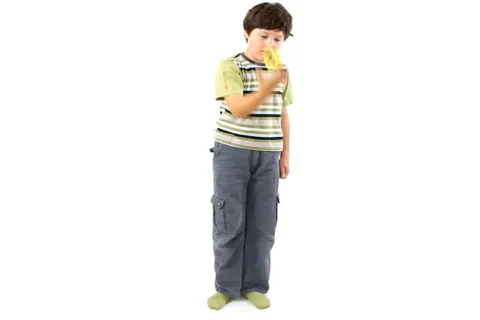 Boy with yo-yo, isolated Video stock 844269