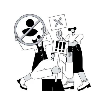 Boycott abstract concept vector illustration. Stock Illustration