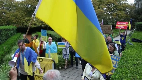 Boycott Nestle protest Video stock 183370515