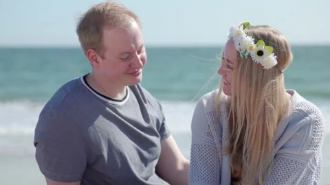 Boyfriend and Girlfriend On The Beach Stock Videos – Royalty-Free HD