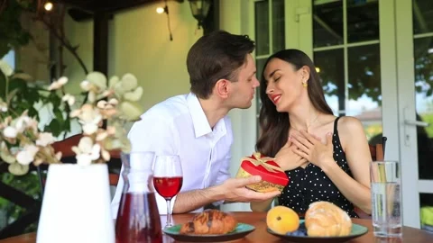 Boyfriend makes surprise for girlfriend Stock Footage 281863544