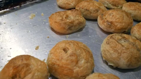 Boyoz is Turkish pastry Stock Footage 292774447