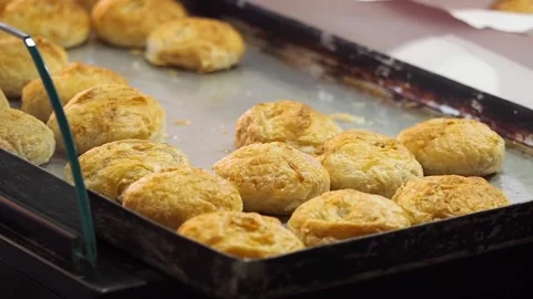 Boyoz is Turkish pastry Stock Footage 292774764