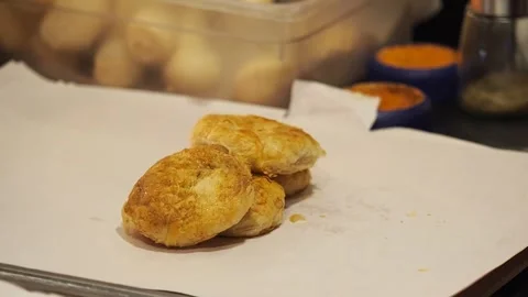 Boyoz is Turkish pastry Stock Footage 292774856