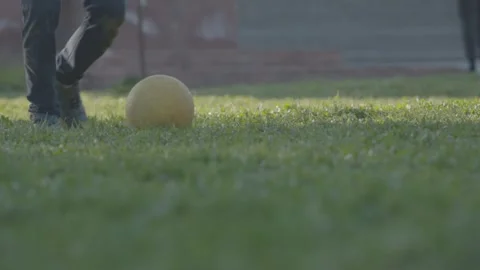 Boys are playing with ball 5 Video stock 323619099