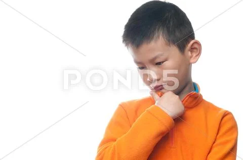 The boy's face Stock Photos