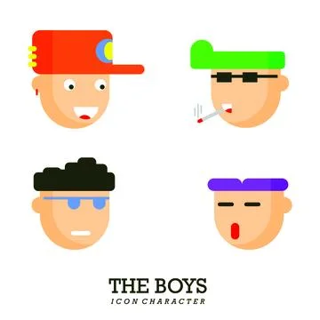 THE BOYS IKON CHARACTER Stock Illustration
