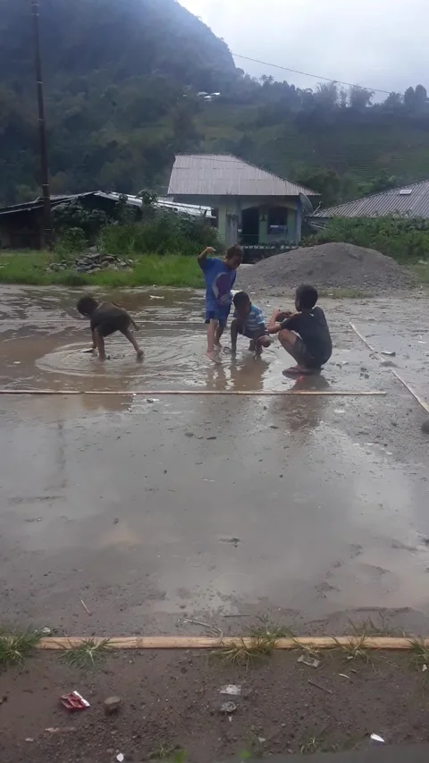 Boys play Stock Footage 209477805
