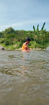 Boys river Foto stock