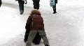Boys on skating-rink HD Footage