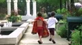 Boys Skipping in Park HD Footage