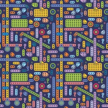 Boys toy pattern Stock Illustration