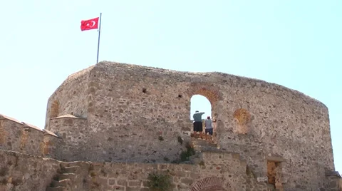 Bozcaada Castle Stock Footage 37024498