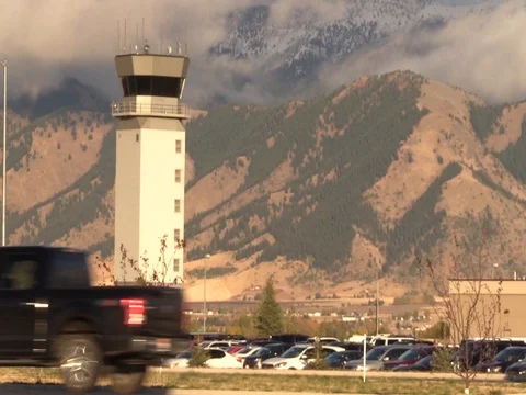 Bozeman Airport Control Tower Stock Footage 80864862