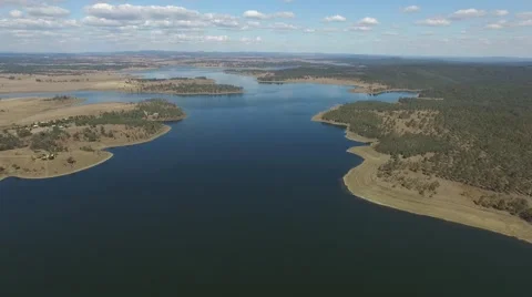 BP Dam Reverse Track Stock Footage 54387972