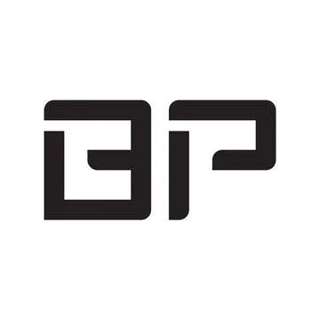Bp initial letter vector logo icon Ilustração Stock