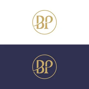 BP letter logo design vector template, pb logo design, bp logo Stock Illustration