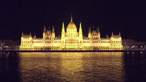 BP Parlament Kai Nacht Stock-Footage 340197705