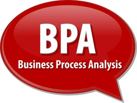 BPA acronym word speech bubble illustration Stock Illustration
