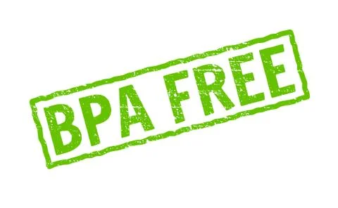 BPA free vector icon. Plastic free logo stamp toxic chemical bpa element eco Stock Illustration