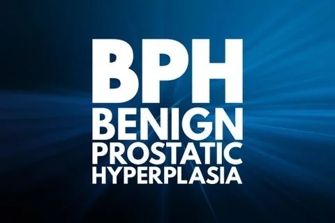 BPH - Benign Prostatic Hyperplasia acronym, medical concept background Stock Illustration