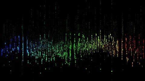 BPM Equalizer Particles Pulse Stock Footage 80846558
