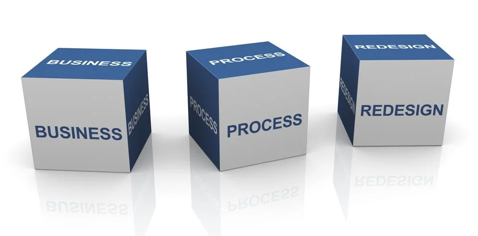 Bpr - business process redesign Stock Illustration