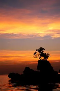 Bpracay sunset Foto stock