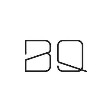 Bq initial letter vector logo icon Stock Illustration