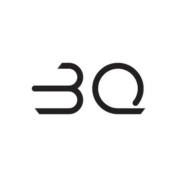 Bq initial letter vector logo icon Stock Illustration