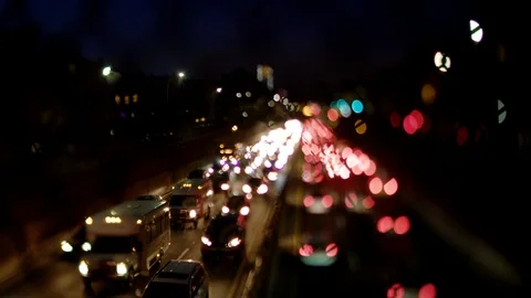 BQE Bokeh Stock Footage 86205350