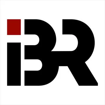 BR, IBR, BIR initials letter company logo Stock Illustration