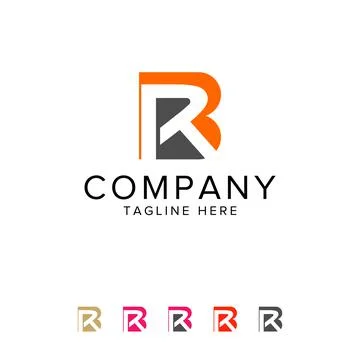 BR letter logo design vector, RB logo concept, BR logo Stock Illustration