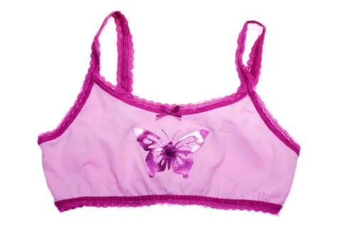 Bra with pattern butterfly Stock Photos