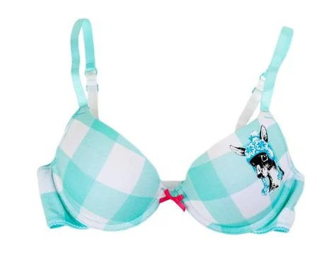 Bra pattern deer in the cap bra pattern deer in the cap on a white backgro... Foto stock