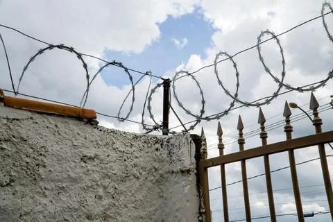 Brabwire Fence 스톡 사진