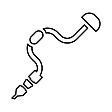 Brace drill icon. Outline vector. Stock Illustration